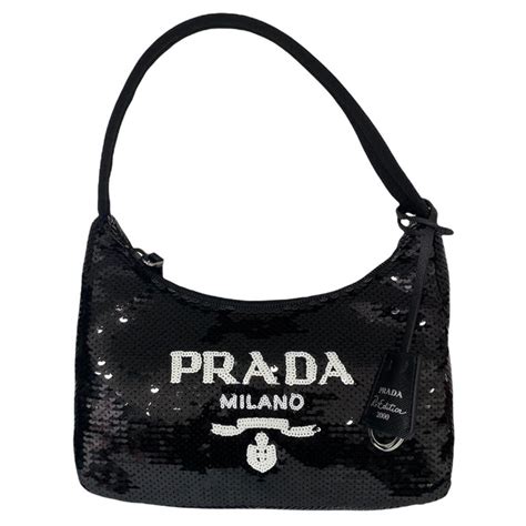 prada re edition paillettes|Black Prada Re.